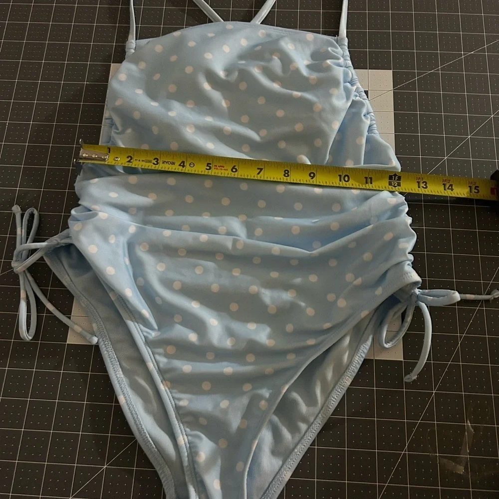 Wild Fable Sky Blue Polka Dot Kids One Piece